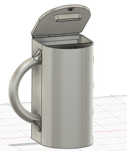 Circular datafone mug